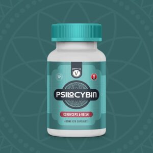 Cordyceps & Reishi - Psilocybin Pills - Front bottle
